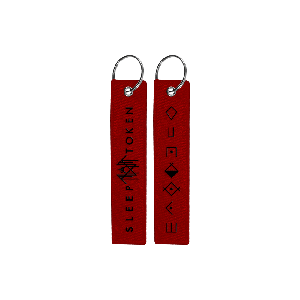 ST Embroidered Key Chain - Red - Sleep Token